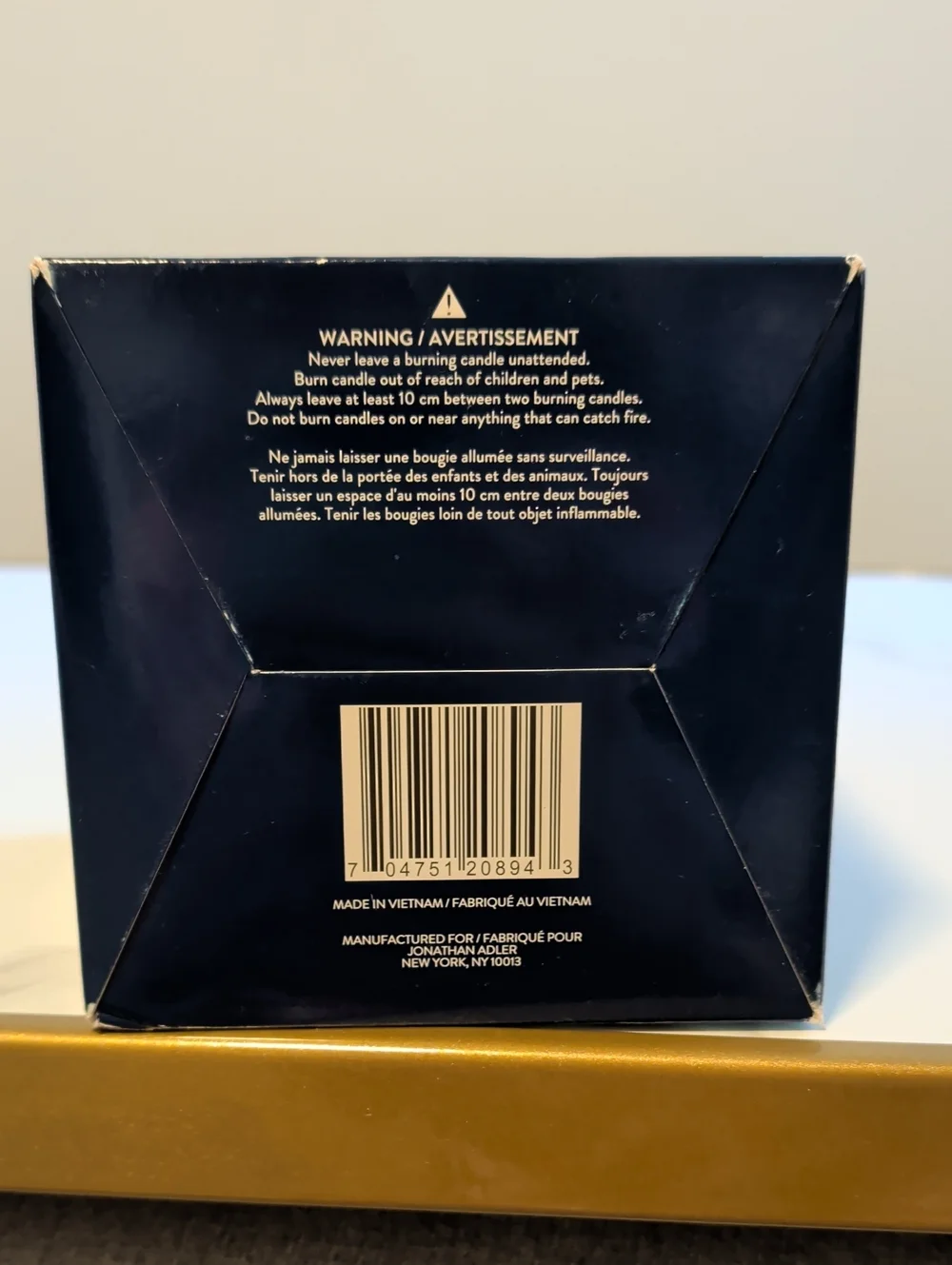 BRAND NEW jonathan adler fleur de sel candle